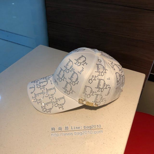 Dior新品女帽子 迪奧燙鑽棒球帽鴨舌帽  mm1461